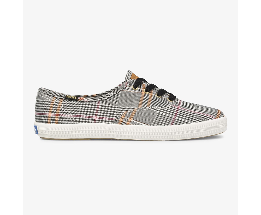 Zapatillas Keds Mujer Negras/Multicolor - Champion Plaid - 267-RHYTOM